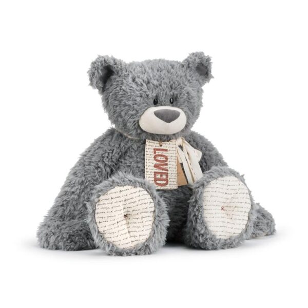 Jumbo-LOVED Bear- Gray