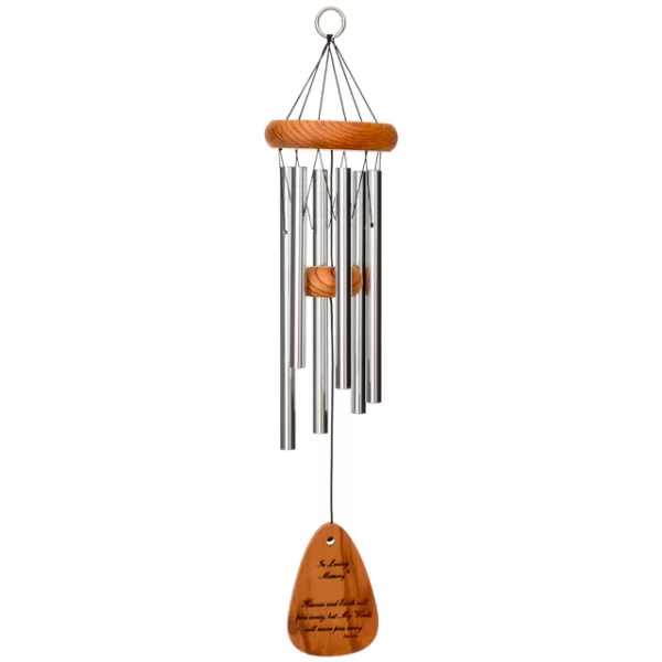 Wind River- In Loving Memory-Silver 18-inch Windchime
