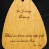 Redwood engraved sail