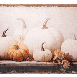 Pumpkins on Burlap Wall Decor