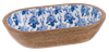 Oval Hydrangea Serving Bowl
