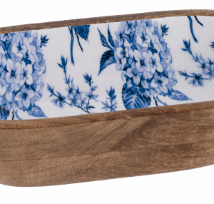 Oval Hydrangea Serving Bowl